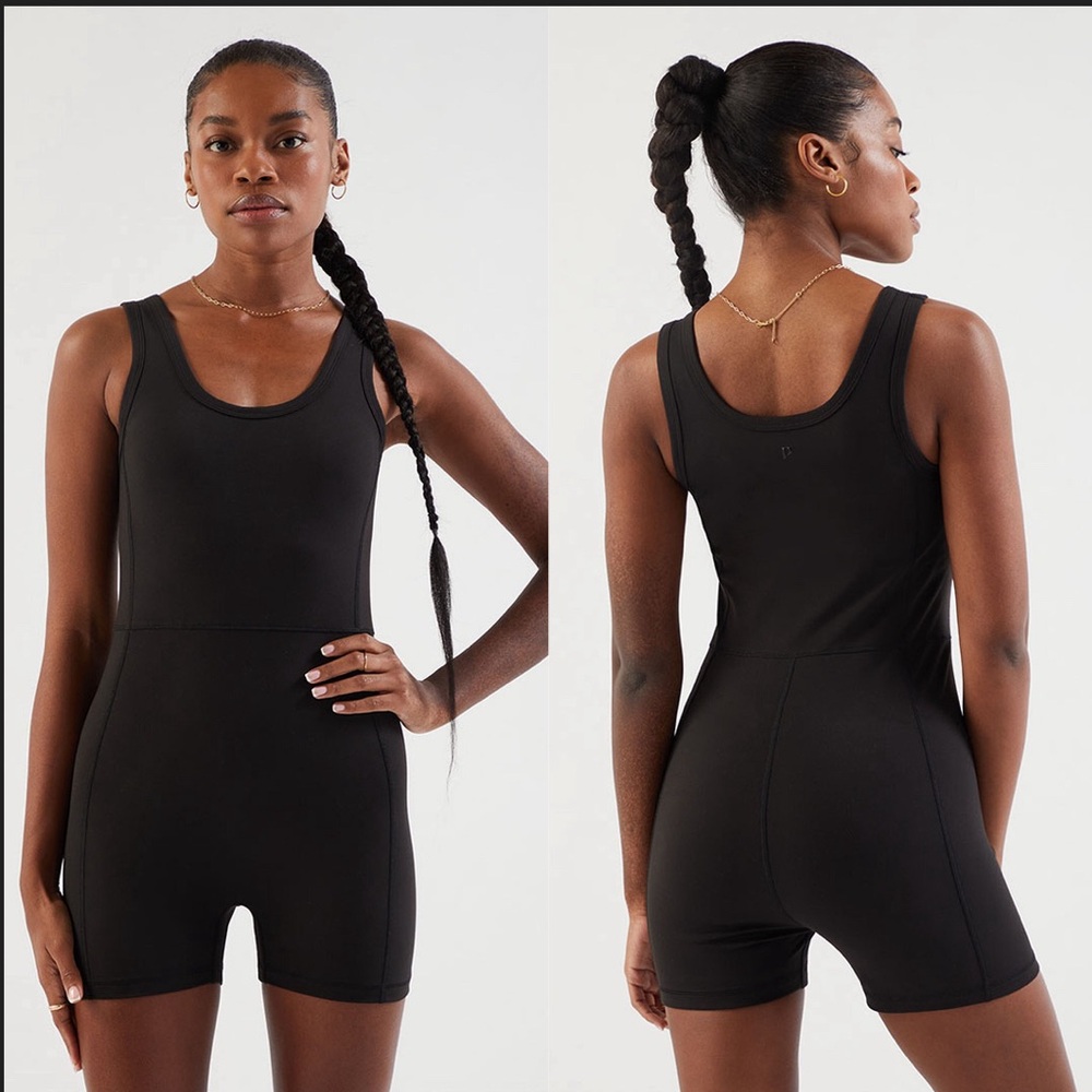 PAC 1980 PAC WHISPER Black Active Speedwalker Short Onesie